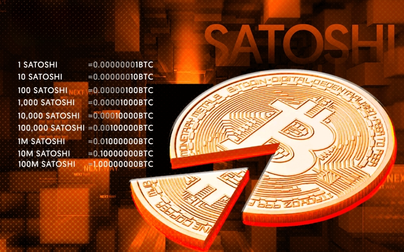 1 BTC can be exchanged for 100,000,000 SATs