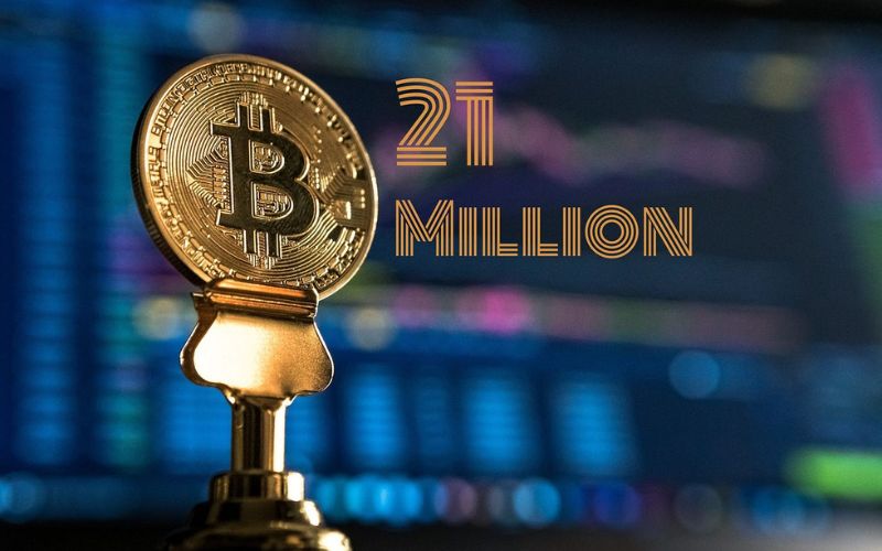 Bitcoin has a fixed total supply of 21 million coins