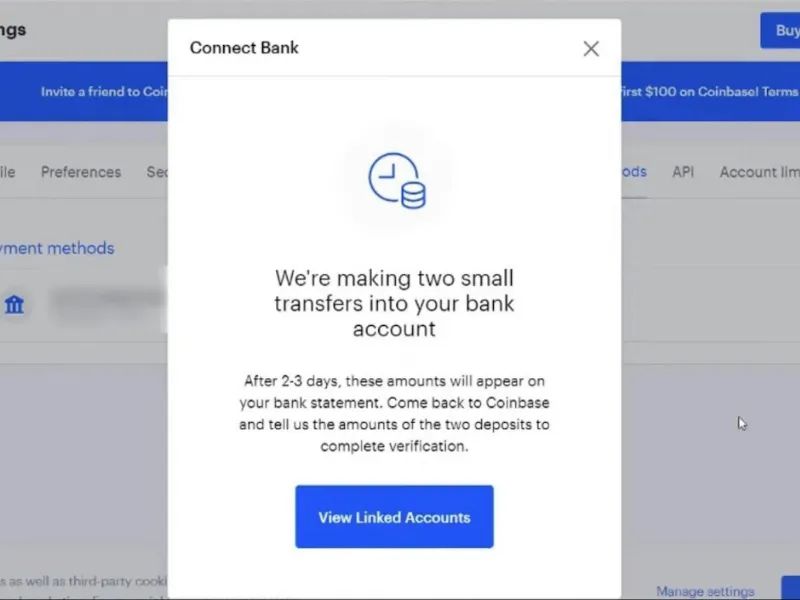 Connect your exchange account to a payment option