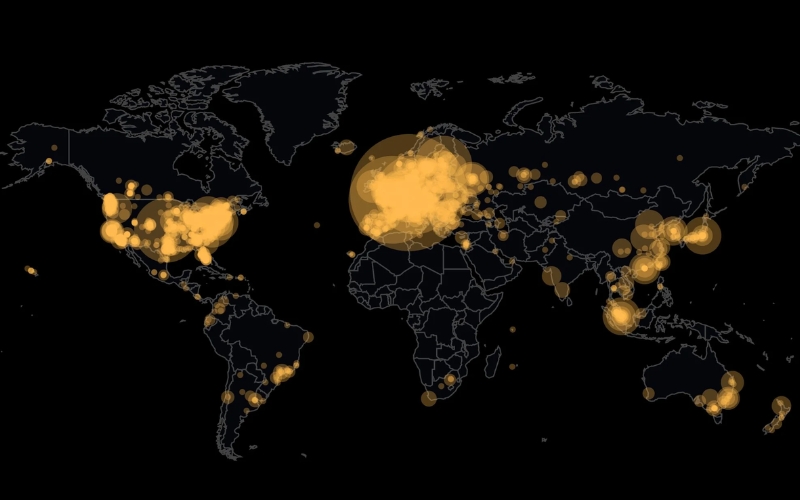 The Bitcoin market operates continuously, 24 hours a day, 7 days a week, globally
