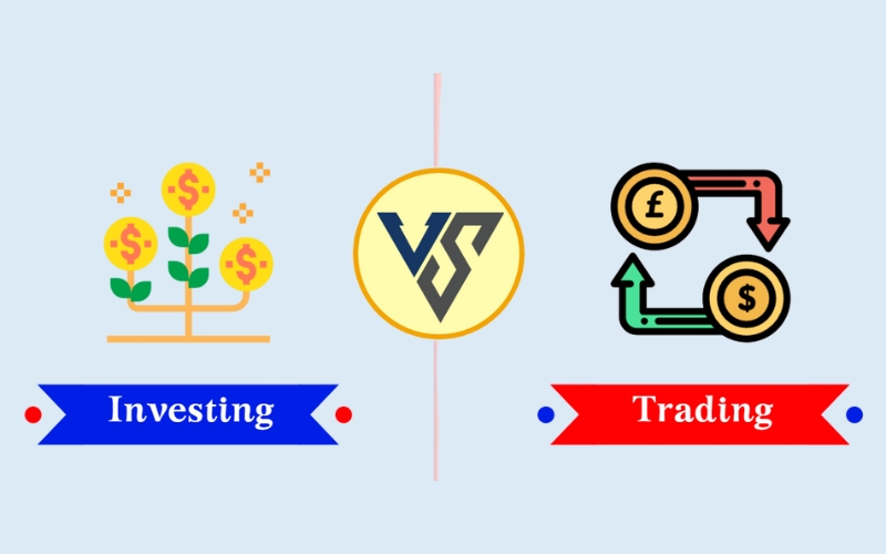The Primary Goal of investing is Long-term wealth accumulation, while Short_medium-term profit from price swings is the purpose of trading
