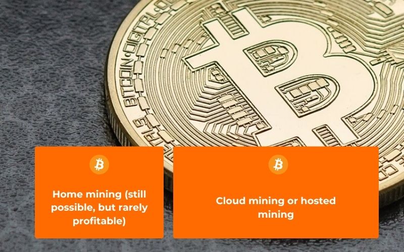 Two main ways to start bitcoin mining today