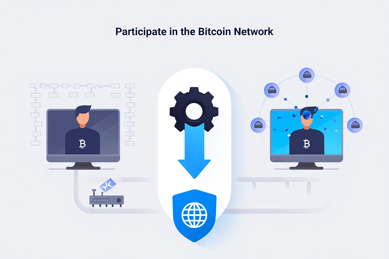 Participate in the Bitcoin network