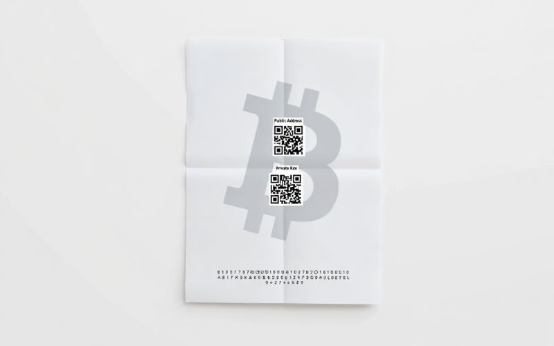 A paper wallet is a physical printout of your public and private keys