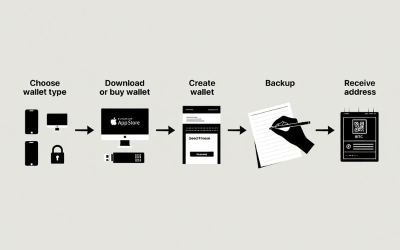 How to create and set up a bitcoin wallet