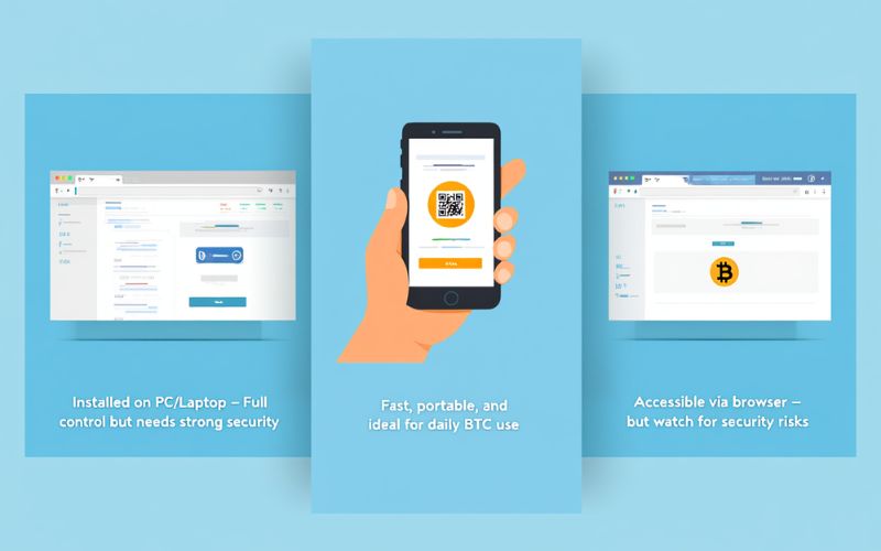 Types of software wallets: Choose based on convenience, control, and security