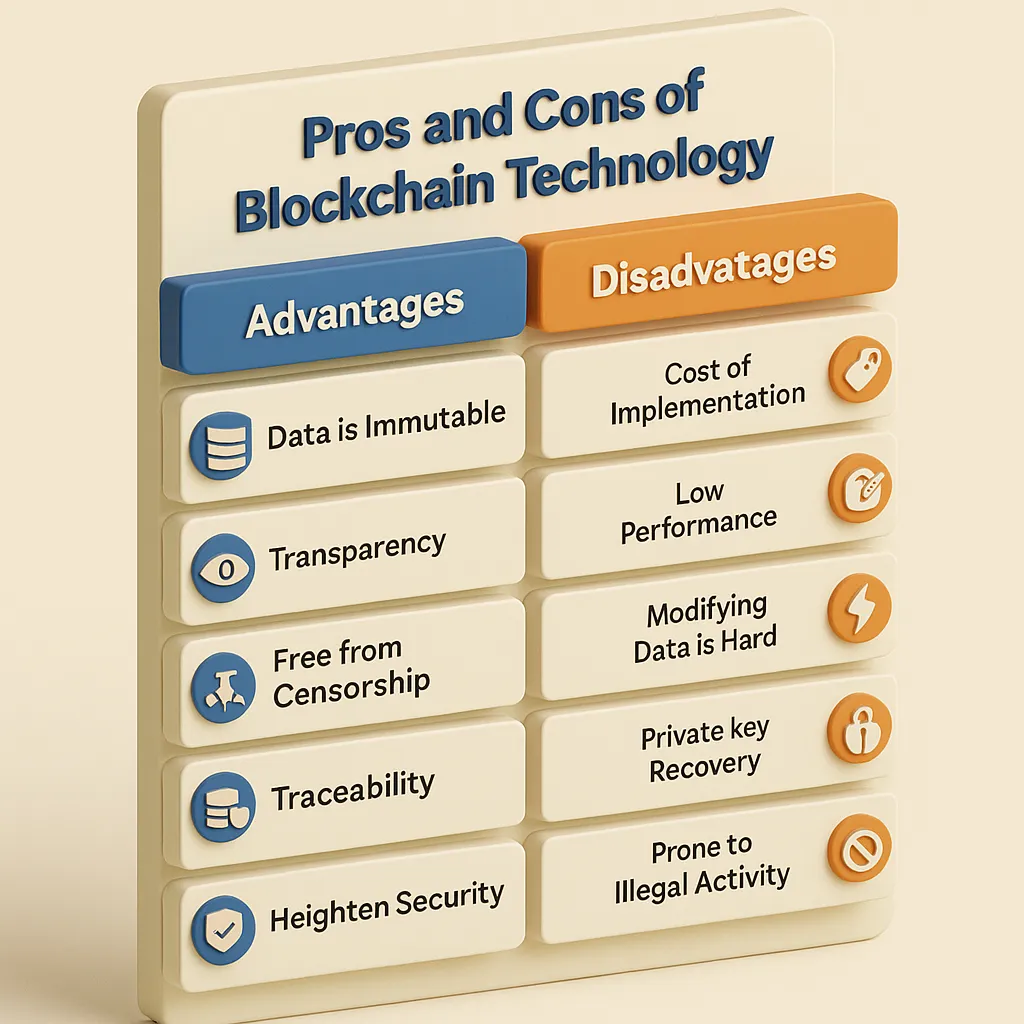 Pros and Cons of Blockchain Technology