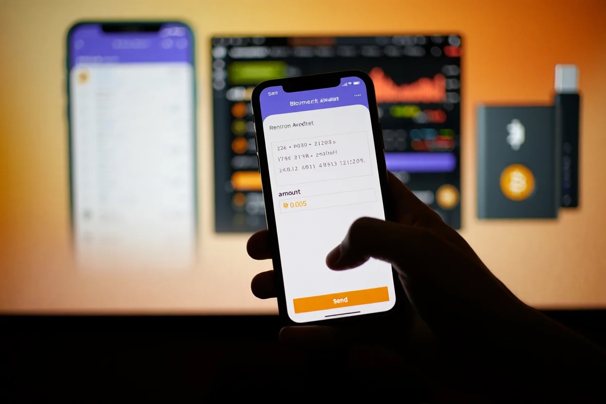 How do I send bitcoins to an address
