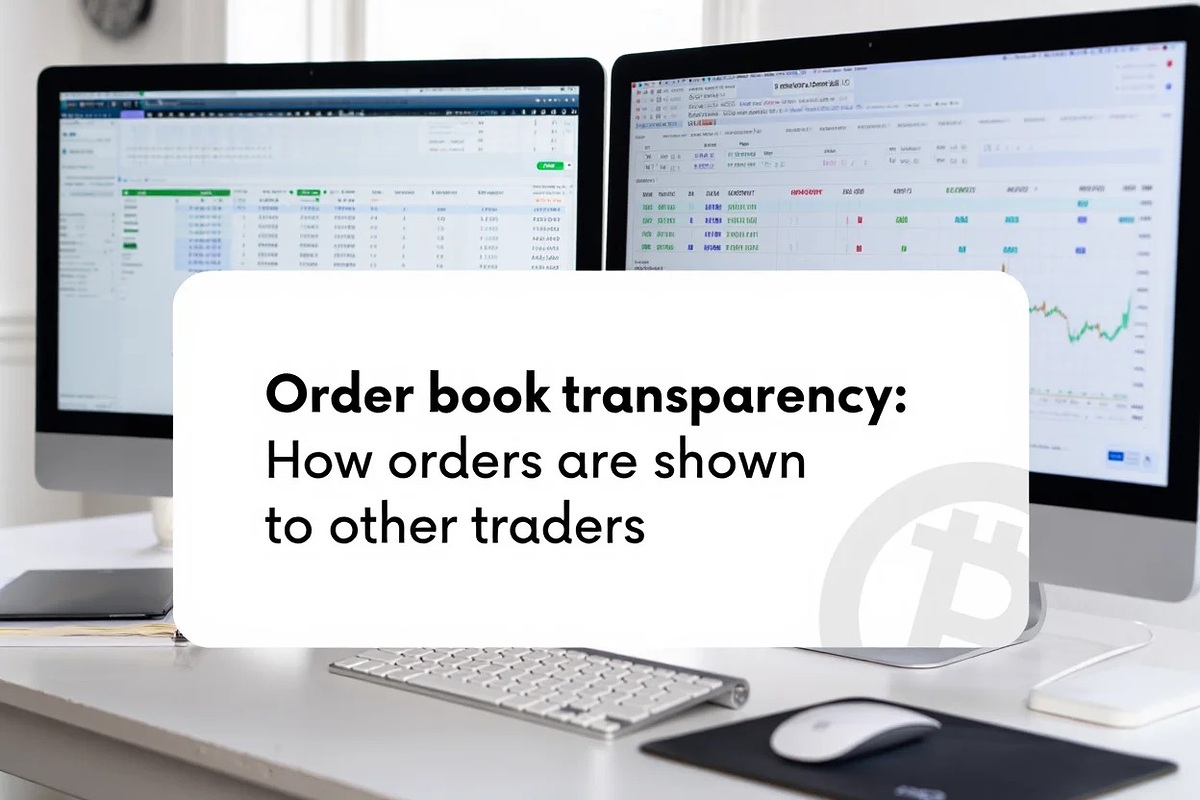 Visualize how order book transparency displays buy and sell orders to participants