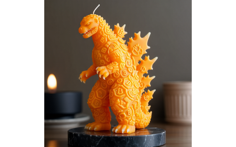 Godzilla candle in bitcoin