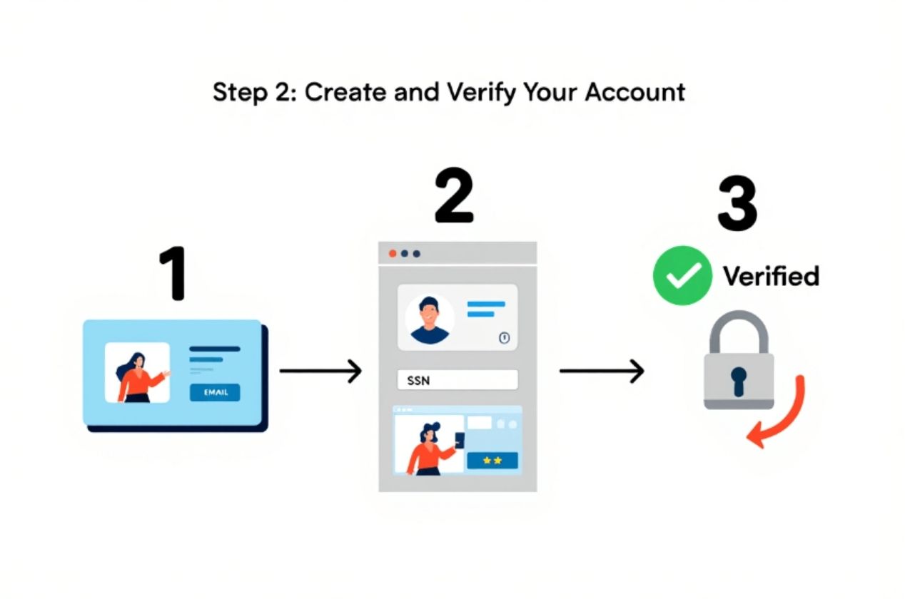 Create and verify your account