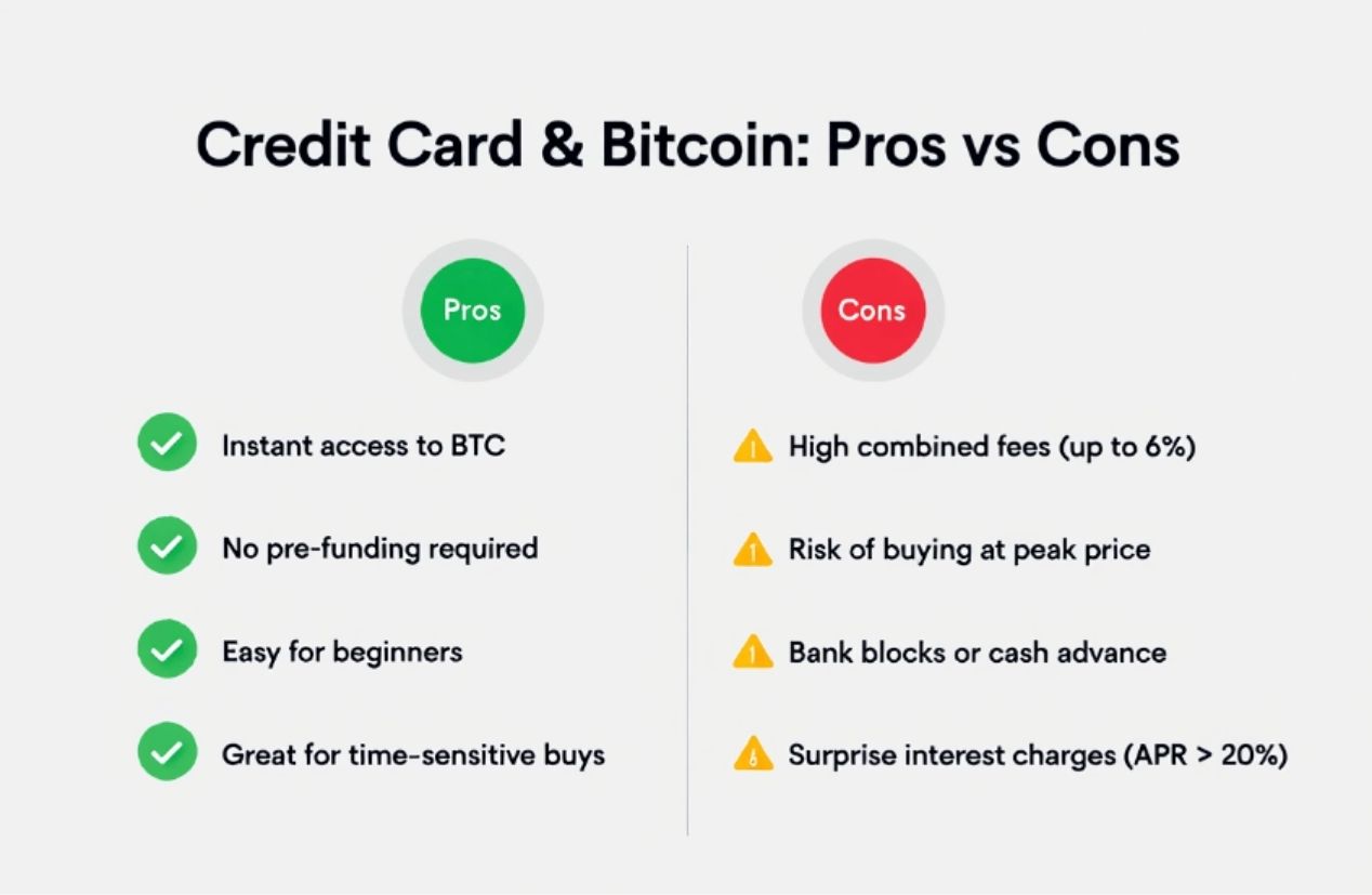 Credit card & Bitcoin Pros vs Cons