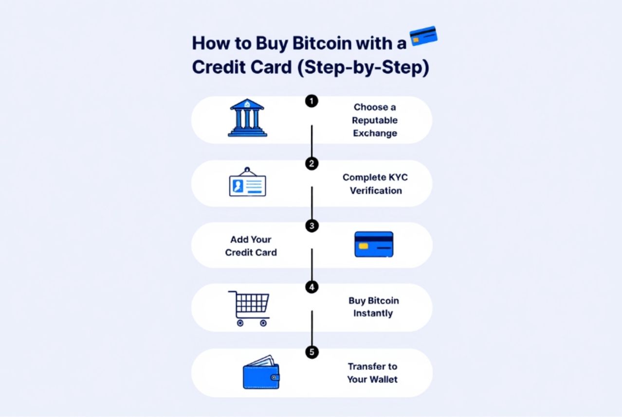 How do I buy Bitcoins with a credit card: step-by-step