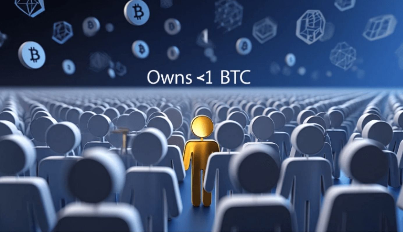 How many people own 1 Bitcoin in the world?