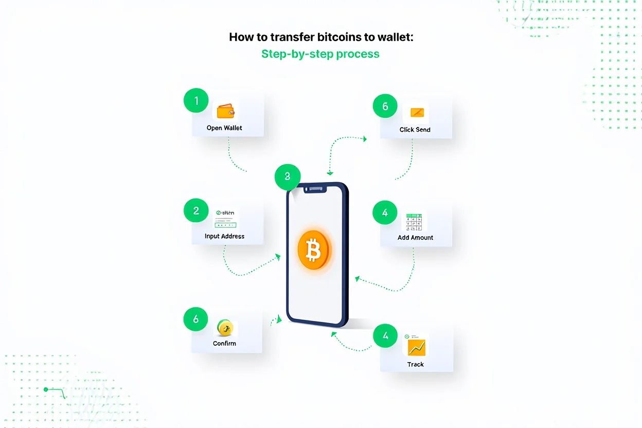 How to transfer bitcoins to wallet Step-by-step process
