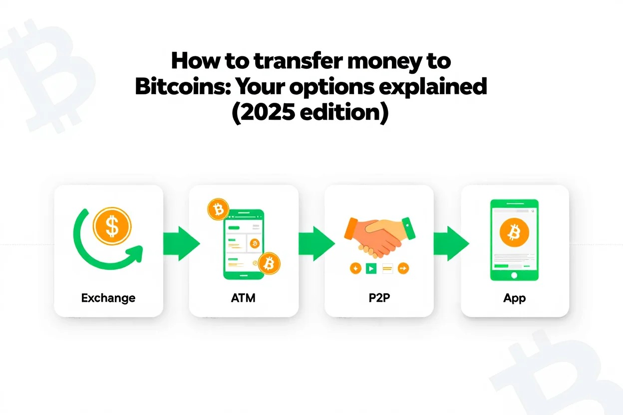 How to transfer money to Bitcoins: Your options explained (2025 edition)