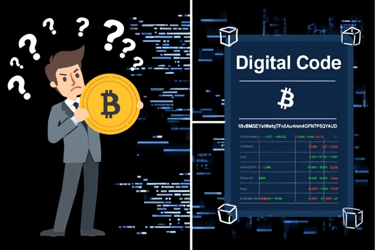 Is Bitcoin a physical Coin or just code