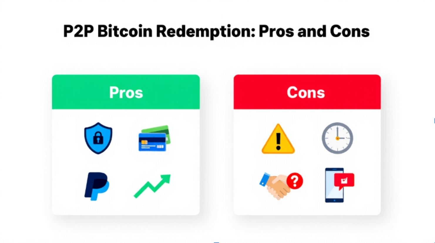 P2P Bitcoin Redemption: Pros and Cons