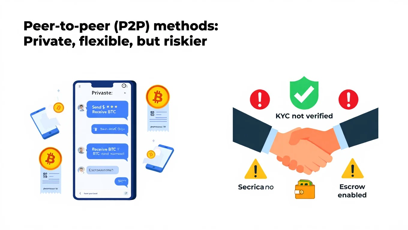Peer-to-peer (P2P) methods: Private, flexible, but riskier