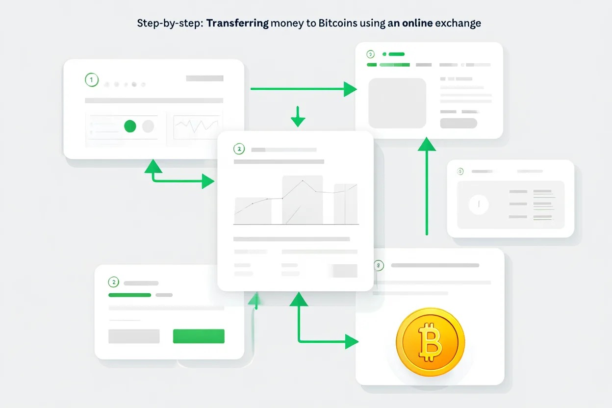 Step-by-step: Transferring money to Bitcoins using an online exchange