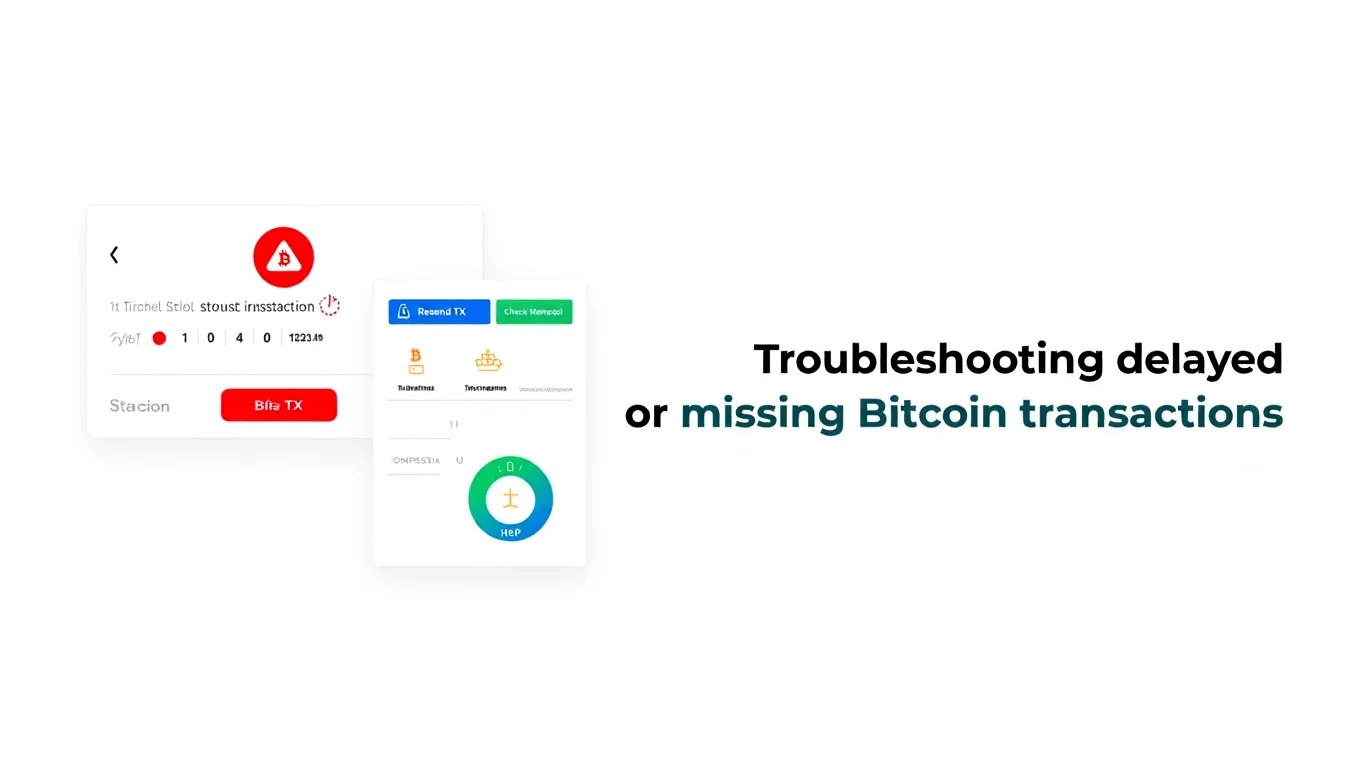 Troubleshooting delayed or missing Bitcoin transactions