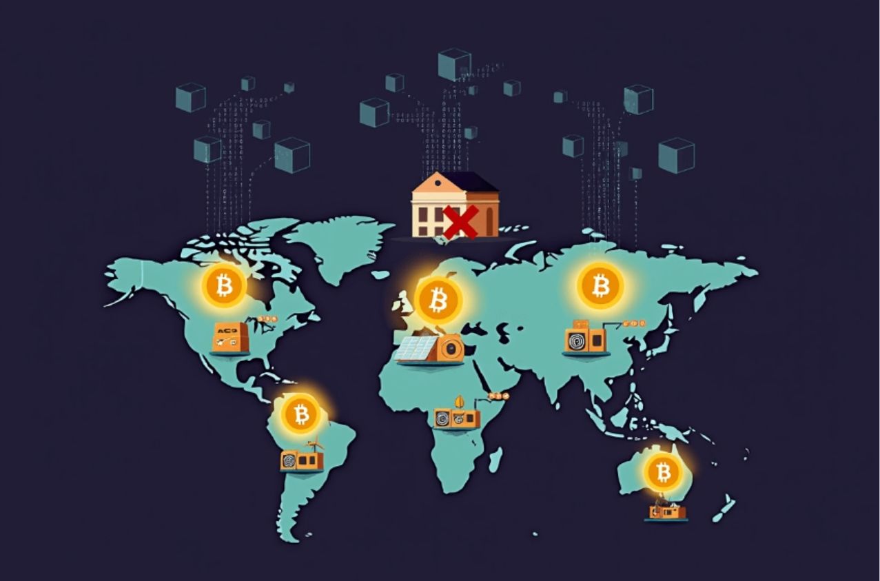 Where are Bitcoins mined?